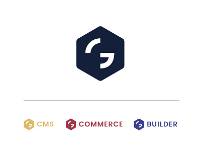 Grafite Products branding developer g monogram hexagon logo design product software tech