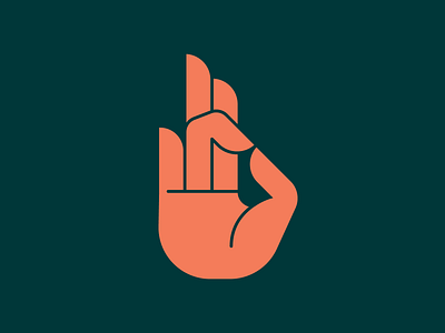 Unused Hand Mark #1 2d badge badge design badge logo design enamel finger fingers flat green hand hands icon icons illustration logo mark pin pink vector