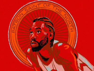 Kawhi Leonard Illustration basketball halo illustration kawhi nba saint sketch