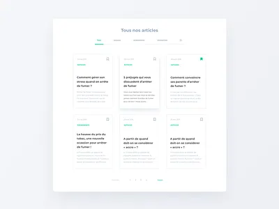 Blog article article page blog blogger blogging card cards date minimal news title ux