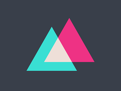 two triangles logomark triangles