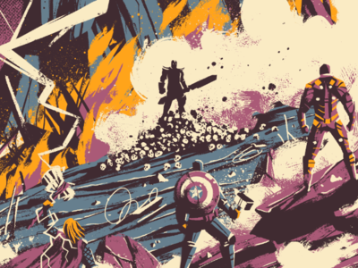 Endgame art avengers design digital endgame illustration movie photoshop poster