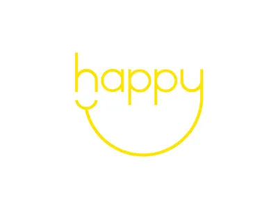 Happy – Expressive Typography Mark brand branding design digital art graphic design illustration logo matt hodin matt hodin design type typography vector