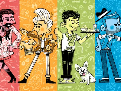 Queer Eye Queens fan art fashion lgbtq line art netflix pride queer eye stexture