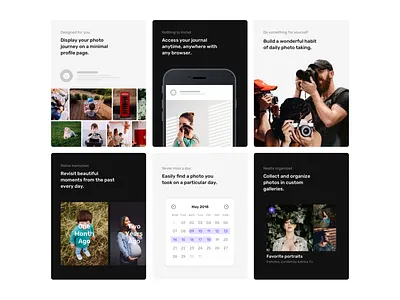 Features Section clean dark design features grid landing landing design landing page light minimal product ui web web design webdesign website