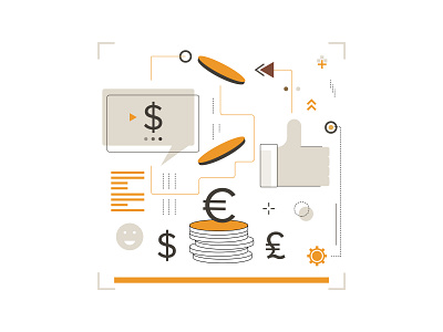 The Bank Helps You Get A Credit - BCR Icon animation app app design bank banking branding design icon iconography illustration minimal money outline service stroke ui ux vector web website