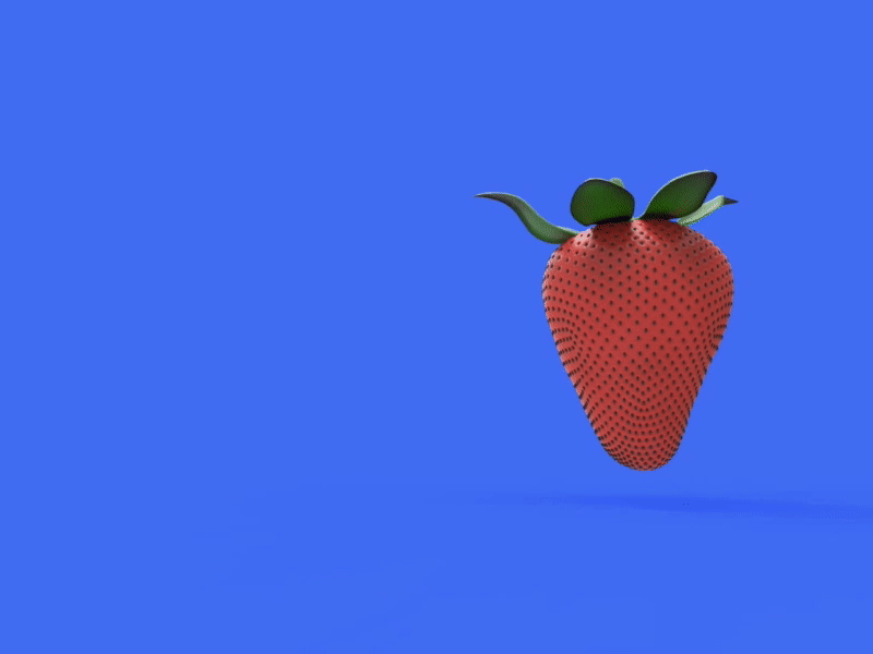 Brain Pills // Strawberry, fun facts for web. 3d 3d animation 3d art animation brain design fruit illustration illustrator loading animation logo minimal typography ui ux vector web website