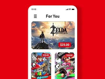Daily UI #91 - Curated For You adobe xd app dailyui design flat mobile ui web website
