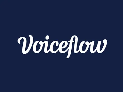 Voiceflow - Custom Logotype brand branding calligraphy hand lettering handlettering identity lettering logo logo design logotype type typography wordmark