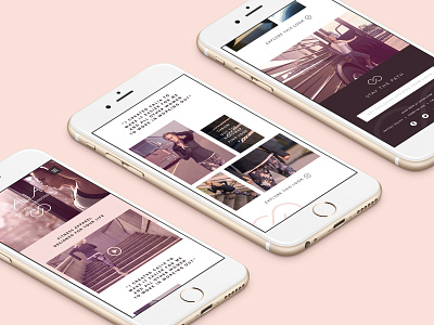 Calia Launch Mobile Site design mobile typography ui ux web