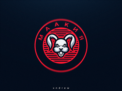 Rabbit angry animal branding design esport illustration logo mascot rabbit vector xndrew
