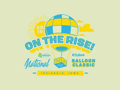 Killed T-Shirt Design for the National Balloon Classic air balloon balloon balloons clouds hot air balloon shirt design summer summer design sunny sunrise