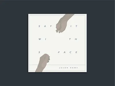 Say it With Space Album Art Concept album art negative space piano