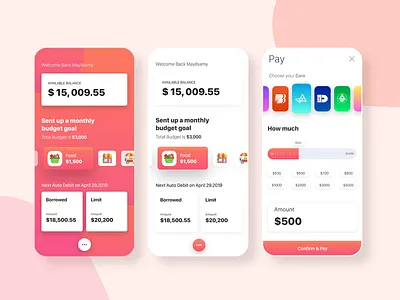 online payment budget mayilsamy mobile app mobile app design online pay online payment slider user experience ux ideation