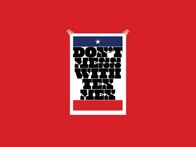 Bein’ Ridiculous poster texas typography