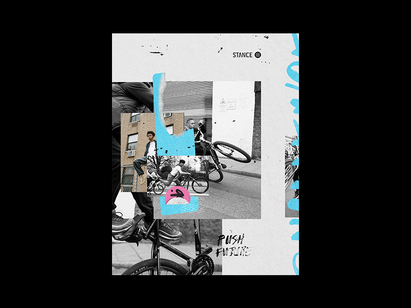 Digital Collage Study collage design illustration socks stance type typography wip