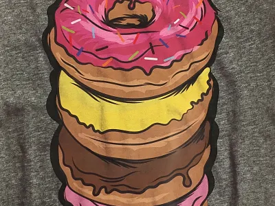 Weekends design doughnuts illustration sketch troybeedesign