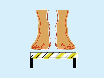 Tiny Hurdles contour design drawing graphic design hurdles illo illustration illustrator obstacles overcome persevere