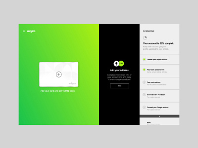 Adyen Membership interface ui ux