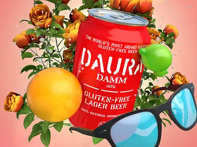 Gluten free Mother's Day beer beer can cinema4d dauradamm gluten free occasionalrender