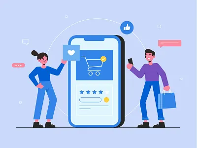 Online shopping concept character concept design flat flat designs free free resource freepik illustration landing design landing page vector