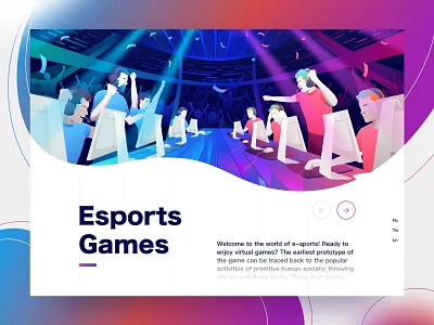Esports Landing Page branding design esport illustration landingpage sketch timberlake ui videogame web
