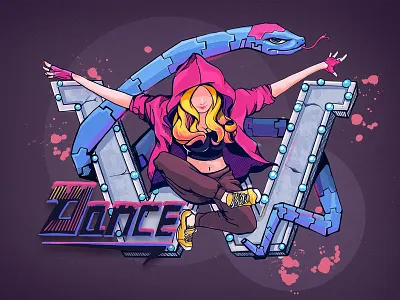 Street Dance illustration 插图