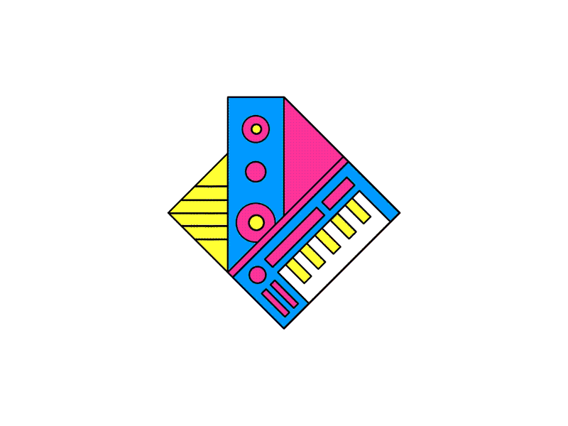 Music Design after effects animation branding cmyk design graphic design icon icon design icon set iconography illustrator logo mograph motion design motion graphics vector