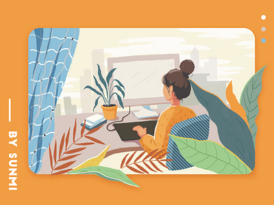 working 插图 设计