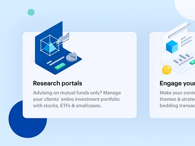 Research Widget illustration isometric cube isometric triangle mutual funds research research icon research portal share market stock market wall street web design widget
