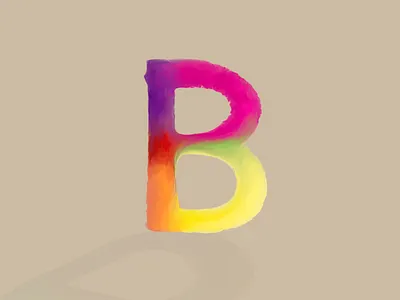 Blossom b brushstroke colorful flowershop