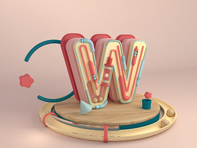 The practice of c4d 3d c4d color rendering