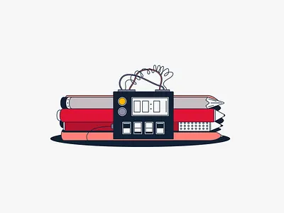 🤩 Your design is a bomb, man! 💣 bomb illustration pen pencil vector