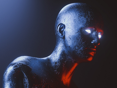 Man portrait c4d 3d render
