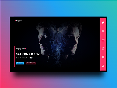 Daily UI 025 :: TV app adobe xd dailyui tv app