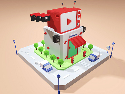 C4d Exercise3 3d c4d cartoon cartoon illustration cinema4d cinema4dart design fantasy forest game game asset game building game design isometric isometric room low poly art lowpoly octane