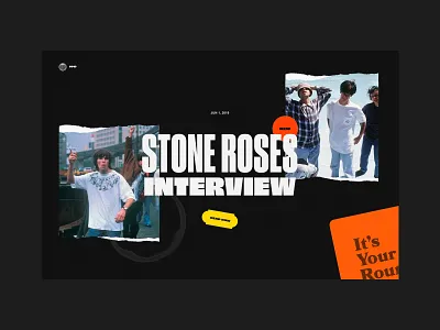 ITC - Coming Soon Article page article blog branding brutalism clean concept design flat minimal music stoneroses typography ui ux web website