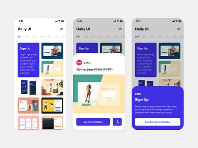 Daily UI Challenge #045 Info Card app blue card challenge clean daily ui dailyui design dribbble gallery info card ios iphone light mobile modal photo picture simple ui