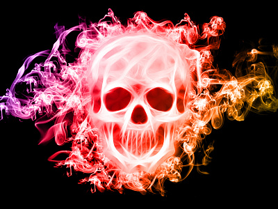 Abstract Skull abstract skull illustration photoshop painting