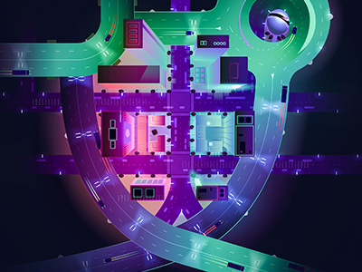Smart Cities artwork branding conceptual cyber security detail page digital future glow immersive security smart city subliminal tech vector vibrant