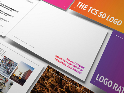 TCS 50 Brand Identity Guidelines brand guide brand guidelines brand identity brand manual branding logo logo design logotype typography design