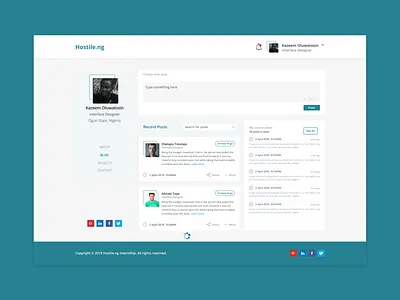 Blog Post africa blog blog posts clean design figma flat interface design landing page minimal profile ui