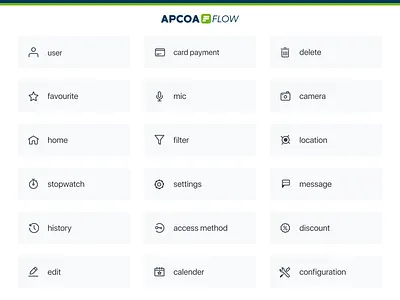 Apcoa Flow Iconography apcoa apcoa flow clean icon iconography icons iconset line icon ui vector