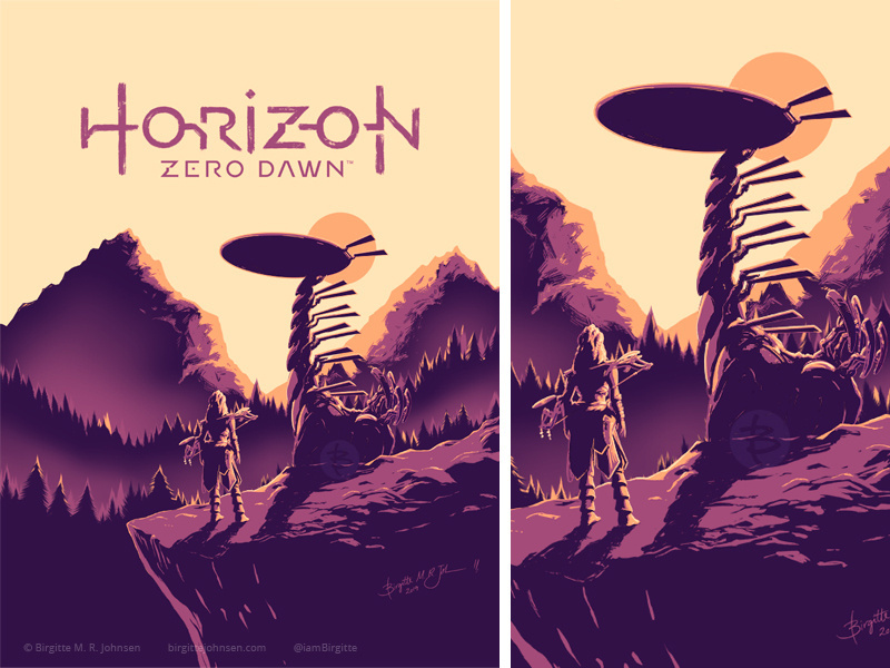 HYDE　HORIZON　ポスター Horizon Zero Dawn poster and details by Birgitte M. R.