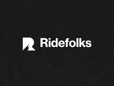 Ridefolks bike branding identity logo logotype minimal mountain mountain bike mtb r sport visual identity