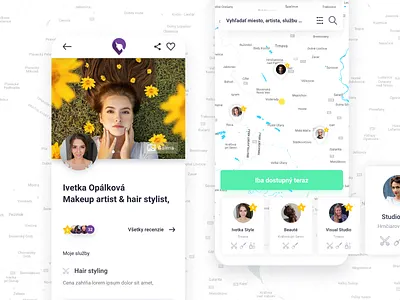 Biutimi App app design find hairstylist search ui uiux ux