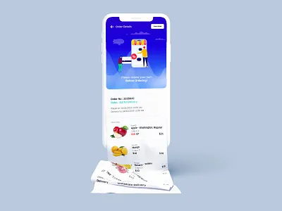 Groceries App Cart (I mean long cart listing) app cart creative dailyui design dribbble gradient grocery app ios ui ux