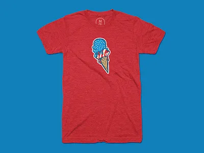 Freedom Cone america cone drip freedom ice cream red white blue stars stars and stripes summer usa