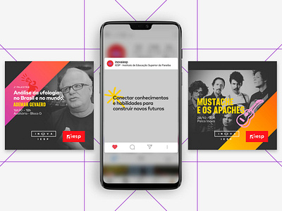 Social media, academy event academy colors design event branding gradient graphic design identity socialmedia