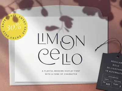 Limoncello Playful Font chick font cool font decorative font feminine font girly font ligature font lovely font modern font thin font